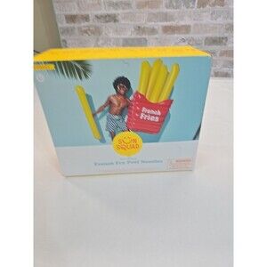 SUN SQUAD FRENCH FRY NOVELTY FLOAT Fry Pool Noodles- YELLOW/RED New